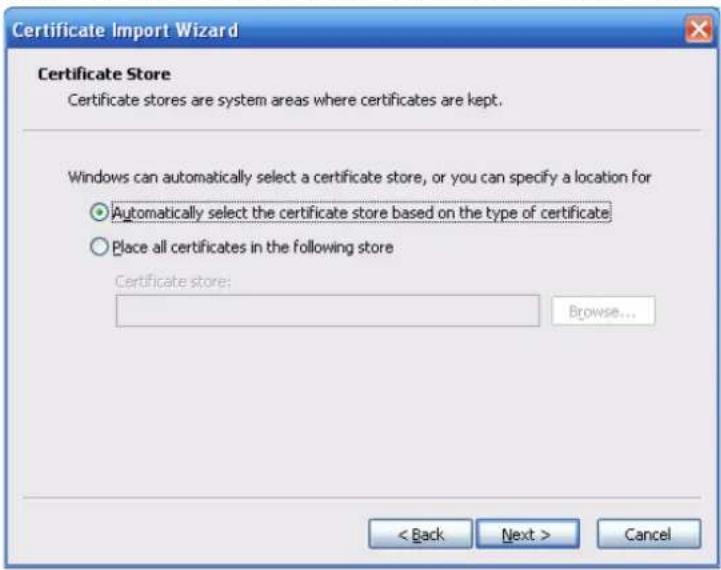 Holis HOLHD16002 - Download root certificate - 4