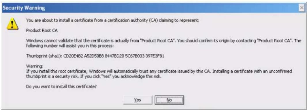 Holis HOLHD16002 - Download root certificate - 6