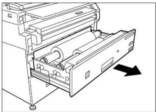 XEROX 6030 - Cutting the Rear Roll - 1