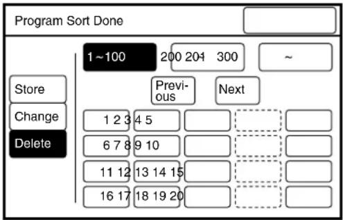 XEROX 6030 - Deleting Program Sort Presets - 4