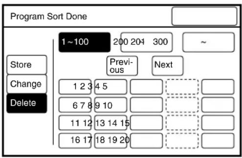 XEROX 6030 - Deleting Program Sort Presets - 2