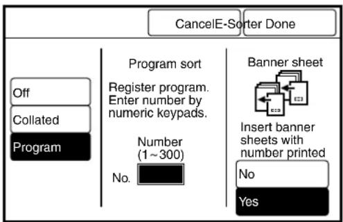 XEROX 6030 - Procedure (Program E-Sort) - 1