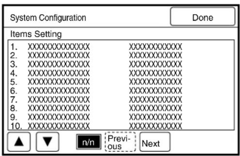 XEROX 6030 - When [System Configuration] is selected - 1