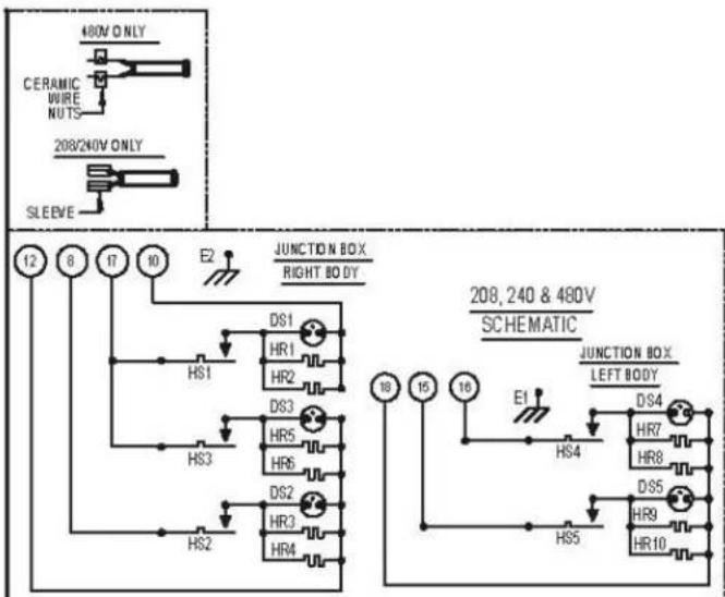 Vulcan HEG60E - FOR 3-PHASE, 4 WIRE: - 3