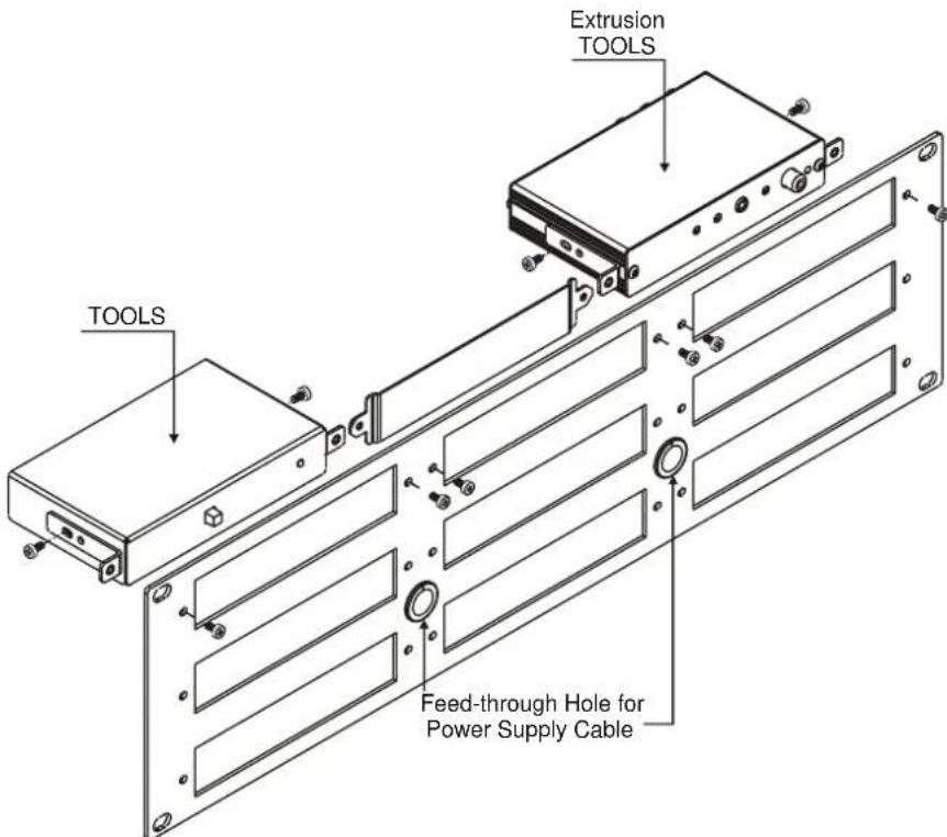 Extrusion TOOLS TOOLS Feed-through Hole for Power Supply Cable