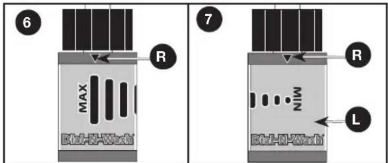 6 MAX DtaL-N-Wash R 7 MIN DtaL-N-Wash R L