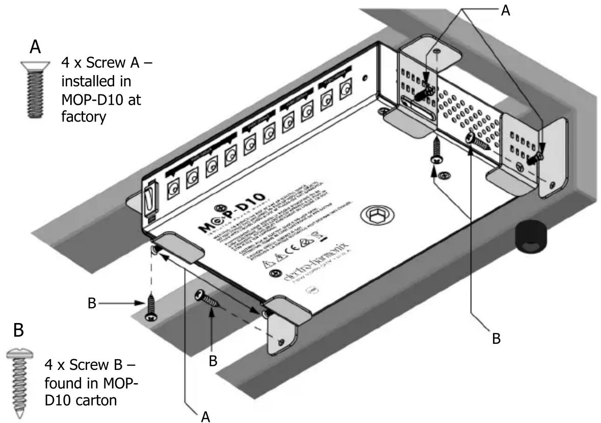 4 x Screw A – installed in MOP-D10 at factory M@p-D10 A A B B 4 x Screw B – found in MOP-D10 carton A B A A A A A A A A A A A A A A A A A A A A A A A A A A A A A A A A A A A A A A A A A A A A A A A A A A