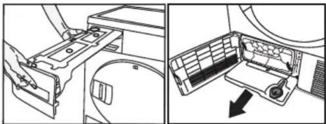 BEKO DH7312GAW - Draining the water tank - 1