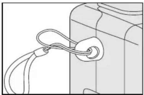 MINOX DC 2133 - Attaching the strap - 1