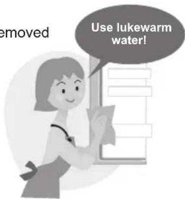 Removed Use lukewarm water!