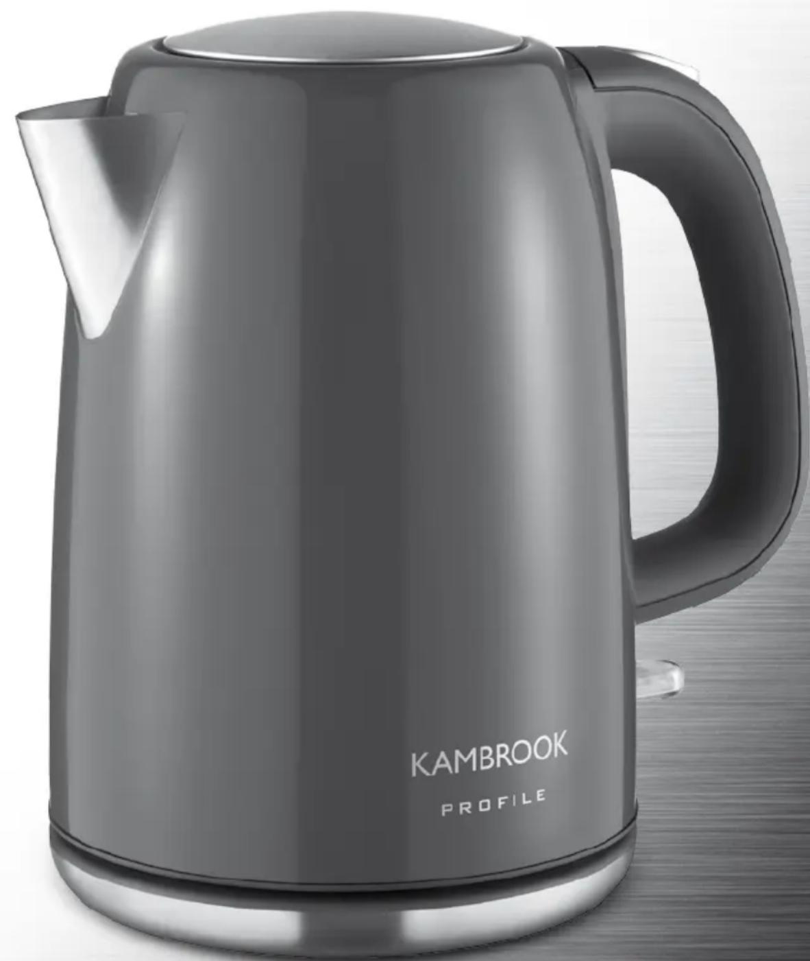 Exterior view of a modern Kambrook Profile water heater (no signage or text beyond branding)