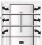 PANASONIC NR-BR34BPSAU - Do not block the cold air outlet with food! - 1
