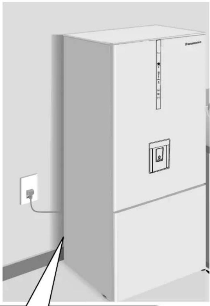 PANASONIC NR-BX46CWKAU - Has a heat radiating space been provided around the refrigerator? - 2