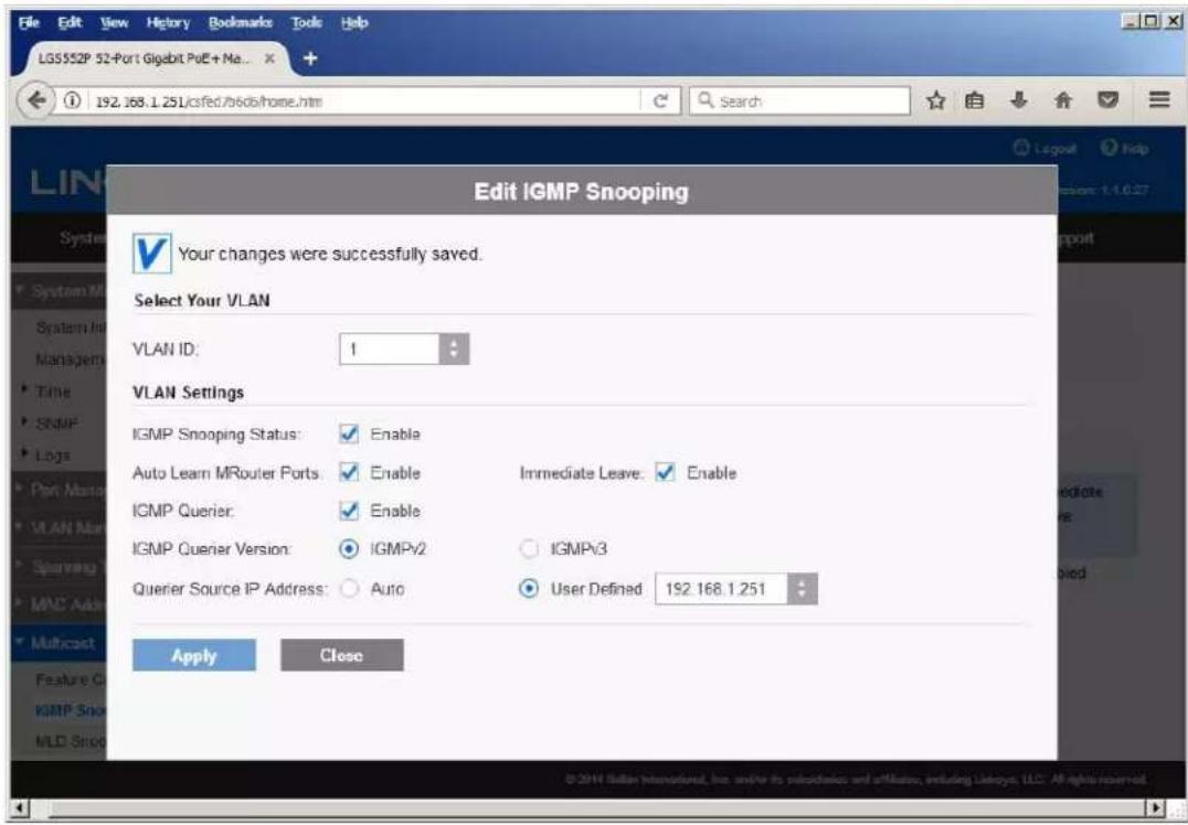 Key Digital KD-IP922DEC-II - IGMP Setup Guide: Linksys 4K Systems (KD-IP822, KD-IP922, KD-IP1022) - 6