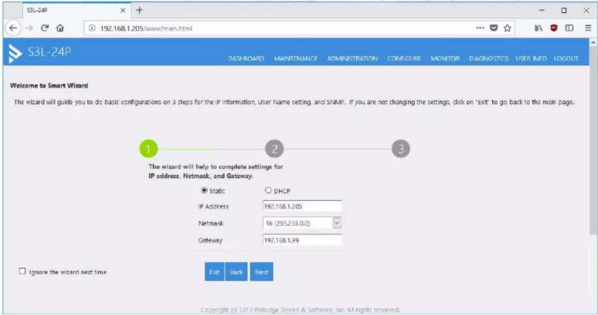Key Digital KD-IP922DEC-II - Login to the switch with the following steps: - 3