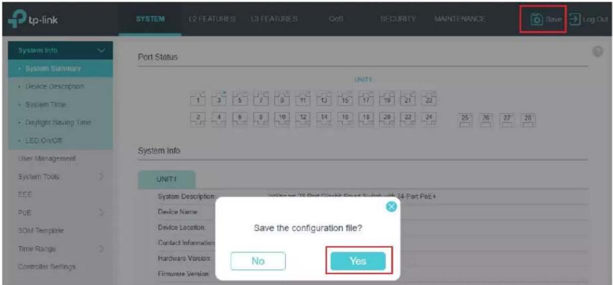 Key Digital KD-IP922DEC-II - Save the current configuration. - 1