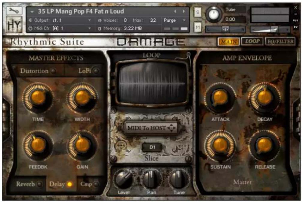 NATIVE INSTRUMENTS Damage - Single Loops – Main Page - 1