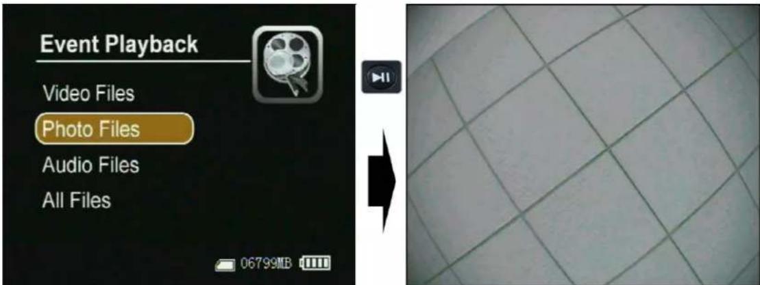 Event Playback Video Files Photo Files Audio Files All Files 06799MB