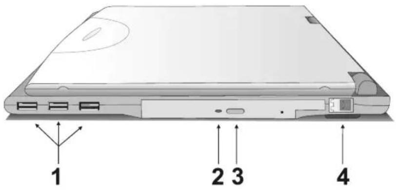 Averatec 3150HD - Right View - 1