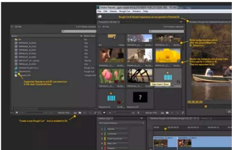 ADOBE Prelude CC 2015 - Rough cut and Edit Anywhere (EA) - 1