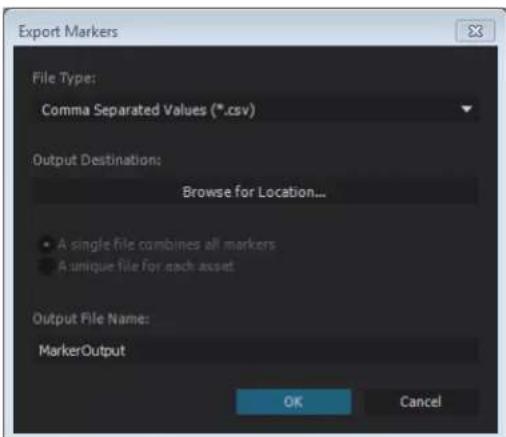 ADOBE Prelude CC 2015 - Exporting markers - 1
