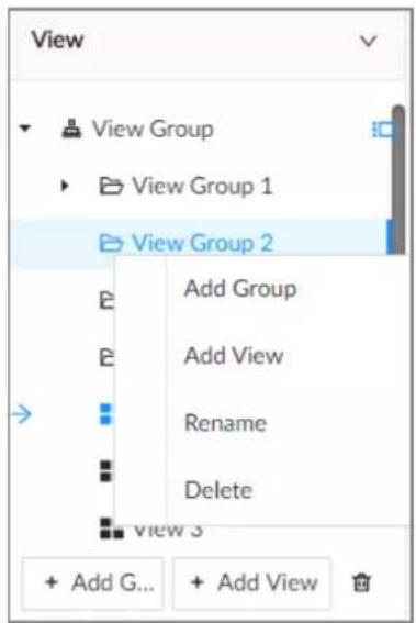 View View Group View Group 1 View Group 2 Add Group Add View Rename Delete view 3 + Add G... + Add View