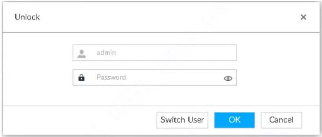 Unlock admin Password Switch User OK Cancel