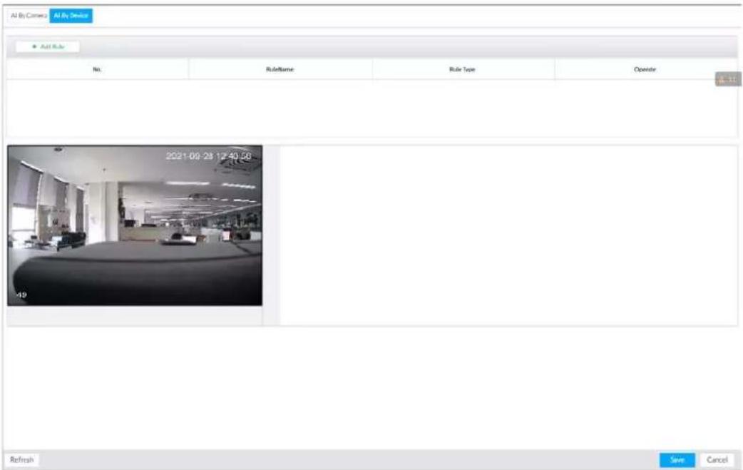 All By Camera All By Device Add Rule No RuleName Rule Type Operator 2021-09-23 12:40:06 Refresh Save Cancel