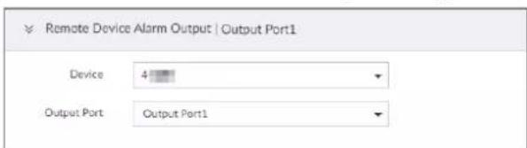 Remote Device Alarm Output | Output Port1 Device 4 Output Port Output Port1