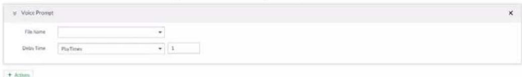 Voice Prompt File Name: Debit Time: PlayTimes 1 + Actions