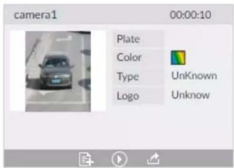 camera1 00:00:10 Plate Color Type UnKnown Logo Unknown