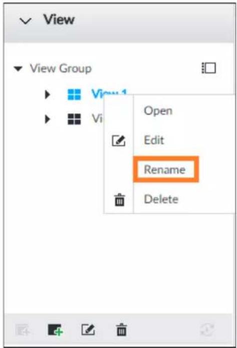 View View Group View 1 Vi Open Edit Rename Delete
