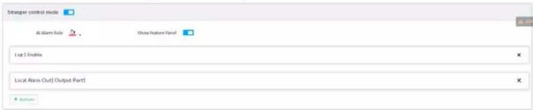 Stranger control mode Air Alarm Rule Show feature Panel Log 1 Enable Local Alarm Out[ Output Part]