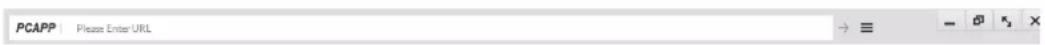 PCAPP | Please Enter URL → ≡ - 0 n₁ x