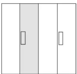 HAGER FWQ34P1 - Door references: Single door with univers door plate (FZ598N) - 4