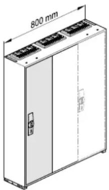 HAGER FZ442S - Door references: Single door with univers door plate (FZ598N) - 5