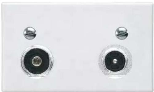 HAGER FZ442S - Patch panel with FLF socket insertion - 4