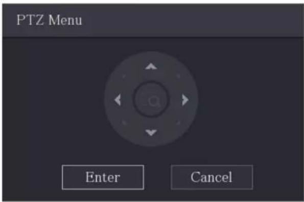PTZ Menu Enter Cancel