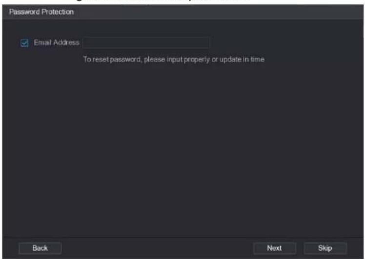 Password Protection ✓ Email Address To reset password, please input properly or update in time Back Next Skip