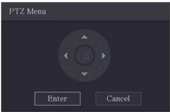 PTZ Menu Enter Cancel