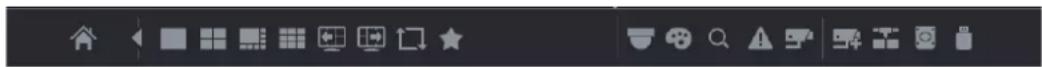 Toolbar with application icons and labels, including home, folder, document, and security symbols