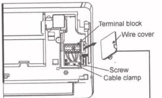 Terminal block Wire cover Screw Cable clamp