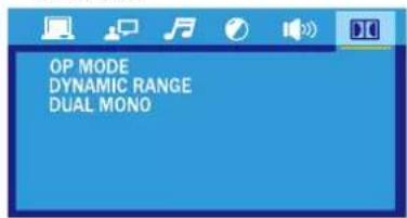 OP MODE DYNAMIC RANGE DUAL MONO