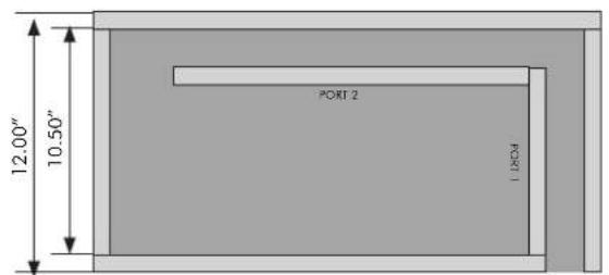 12.00" 10.50" PORT 2 PORT 1