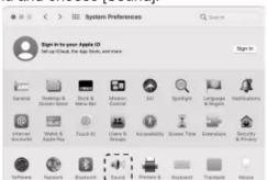 System Preferences Sign In to your Apple ID Mail-off: Get the App Store, and more Sign In General Desktop & Desktop Server Dodge & Dunes Mission Control SUI Spotlight Language & Language Notifications Mac OS Software & Mac OS Apple Pay Touch 81 Search & Groups Accessibility Stream Time Externalize O…
