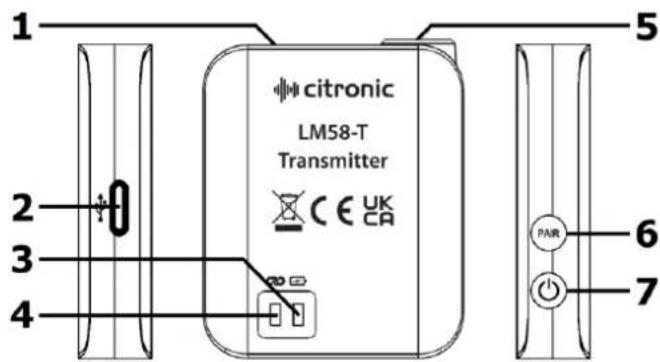 Citronic LM58 - Transmitter and Receiver - 1