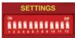 Sonifex Redbox RB-TGHDB - Master Mode Sample Rate Selection (DIPSwitches 1-3) - 1
