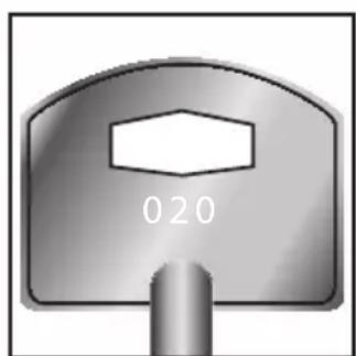HONEYWELL 3024DG - Storage Box Key # - 2