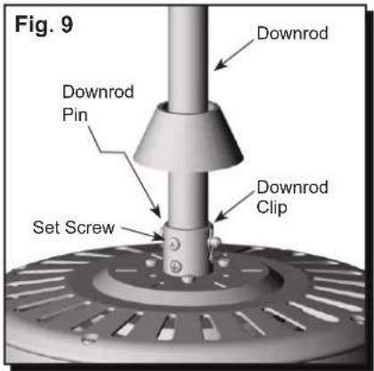 Fig. 9 Downrod Downrod Pin Set Screw Downrod Clip