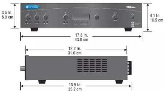 3.5 in. 8.9 cm 17.3 in. 43.8 cm 4.1 in. 10.5 cm 12.2 in. 31.0 cm 13.9 in. 35.2 cm